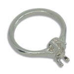Elongated Hexagon Cathedral Pre-notched Ring Mounting