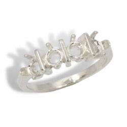 Four Stone (4) Princess Cut Mothers Ring Mounting