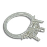 Cushion Triple Side Accent Pre-notched Ring Mounting
