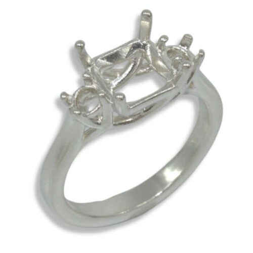 Octo Square Accented Trellis Pre-notched Ring Mounting