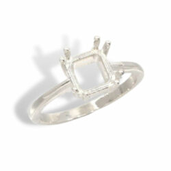 Princess Square 8 Prong Pre-notched Ring Mounting