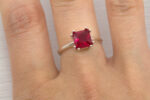 Princess Square 8 Prong Pre-notched Ring Mounting