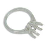 Round Deep Cut 8 Prong Pre-notched Ring Mounting