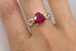 Trillion Vee Split Shank Pre-notched Ring Mounting