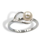 Pearl Leaf Design Ring Mounting