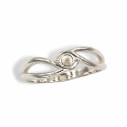 Pearl Split Shank Swirl Ring Mounting