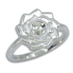 Flower Pearl Ring Mounting