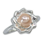 Flower Pearl Ring Mounting