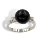 Large Pearl Side Accent Ring Mounting