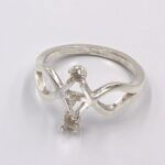 Pearl Accented Split Shank Ring Mounting