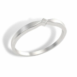 Diamond Notch Matching Wedding Band