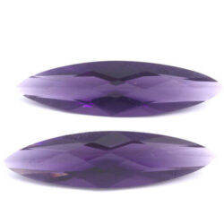 Simulated Amethyst 30x8mm Marquise Checker Top