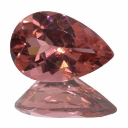 Salmon Pink Tourmaline 1.25ct Pear 9.1x6.1mm
