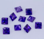 Violet Cubic Zirconia 5mm Princess Pack of 10 Clearance