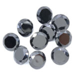 Black Cubic Zirconia 9mm Rounds