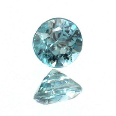 Natural Blue Zircon 4mm Rounds