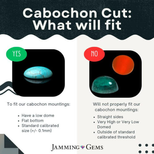 Cabochon Cut Information - What will fit?