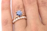 Dark Blue Moissanite - Finished Example
