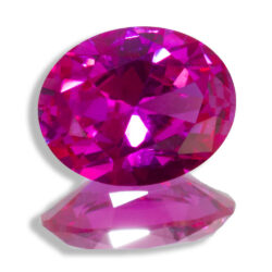 Lab Created Bright Pink Sapphire Ovals