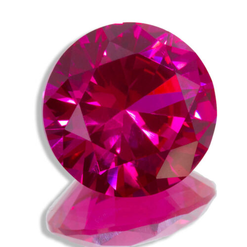 Lab Created Bright Pink Sapphire Rounds