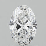Lab Created Diamond Oval Cut 6x4mm DEF VS