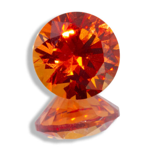 Lab Created Padparadscha Sapphire Rounds