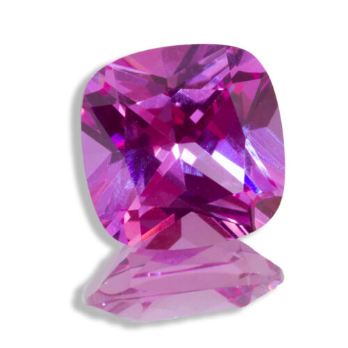 Lab Created Pink Sapphire Cushion Cuts