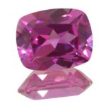 Lab Created Pink Sapphire Elongated Cushions