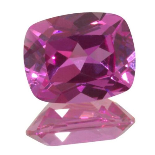 Lab Created Pink Sapphire Elongated Cushions