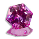Lab Created Pink Sapphire Hexagons