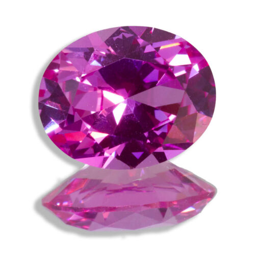 Lab Created Pink Sapphire Ovals