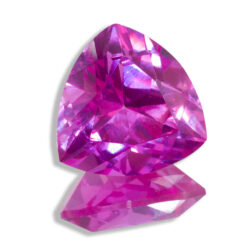 Lab Created Pink Sapphire Trillions