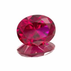 Lab Created Ruby Ovals