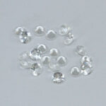 White Lab Sapphire 2.5mm Rounds 20 Pack Clearance