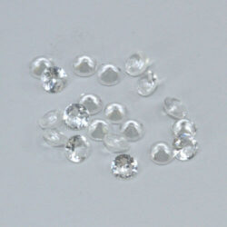 White Lab Sapphire 2.5mm Rounds 20 Pack Clearance