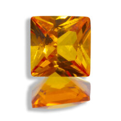 Lab Created Yellow Sapphire 6mm Princess Cut