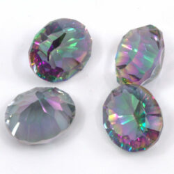 Rainbow Quartz 12x10mm Ovals 4 Pack Clearance