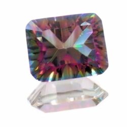 Mystic Topaz Emerald Concave Cuts