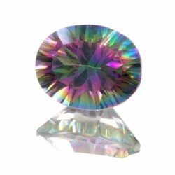 Mystic Topaz Oval Concave Cut