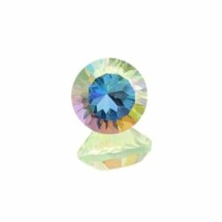 Opal White Quartz Round Concave Cuts