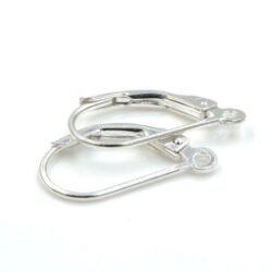 Sterling Dangle Plain Leverback