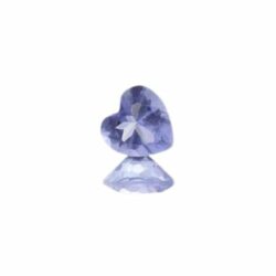Simulated Tanzanite Hearts