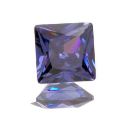 Tanzanite Cubic Zirconia Princess Cuts
