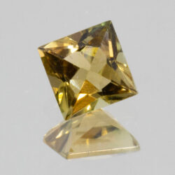 Green Yellow Tourmaline 5mm Princess Cut 0.65ct