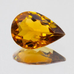Brownish Orange Tourmaline 10x6.9mm Pear 1.48cts