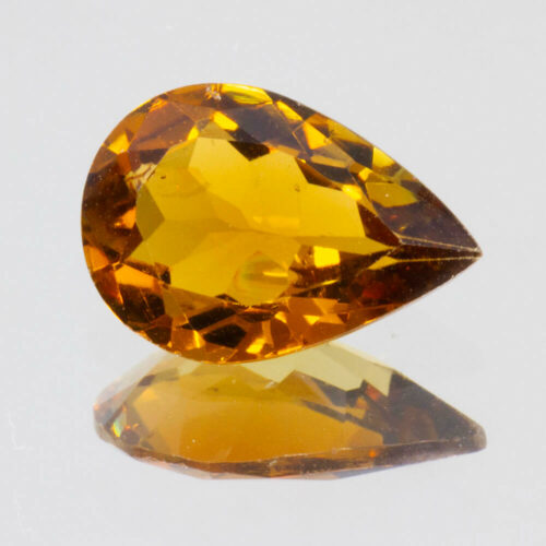 Brownish Orange Tourmaline 10x6.9mm Pear 1.48cts