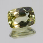 Green Tourmaline 7.7x5.8mm Cushion Cut 1.29ct