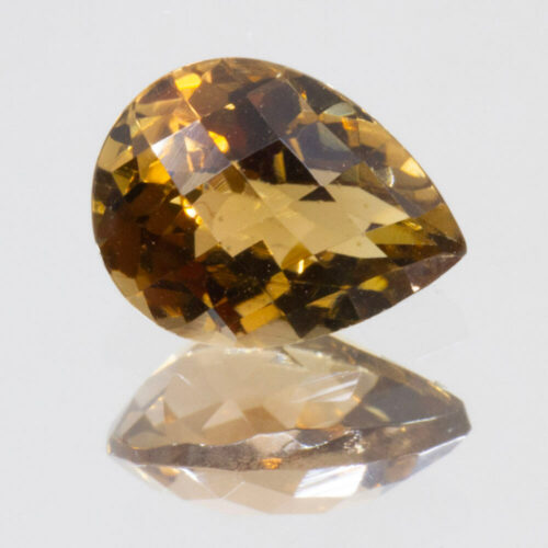 Golden Brown Tourmaline 7.8x6mm Pear 1.19ct