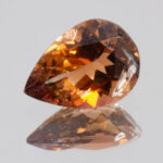 Orange Peach Tourmaline 8.7x6.2mm Pear 1.25ct