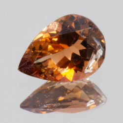 Orange Peach Tourmaline 8.7x6.2mm Pear 1.25ct